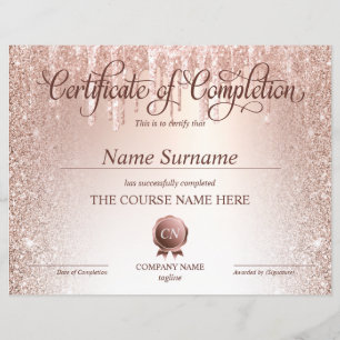 Lámina Finalización del curso de entrega de certificados