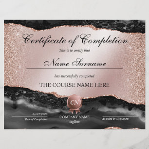 Lámina Finalización del curso de entrega de certificados 