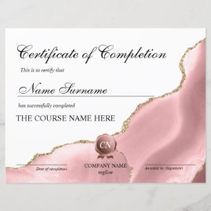 Lámina Finalización del curso de entrega de certificados 