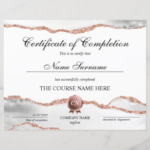 Lámina Finalización del curso de entrega de certificados 