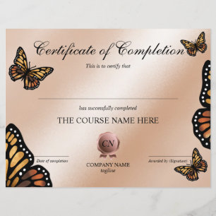 Lámina Finalización del curso de entrega de certificados 