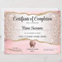 Finalización del curso de entrega de certificados 