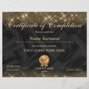 Lámina Finalización del curso de entrega de certificados 