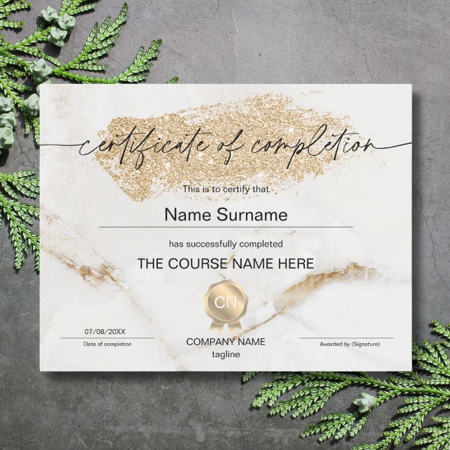 Lámina Finalización del curso de entrega de certificados  (Subido por el creador)