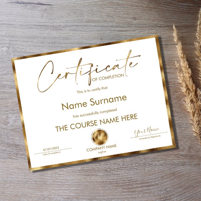 Lámina Finalización del curso de entrega de certificados  (Subido por el creador)