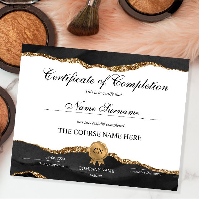Lámina Finalización del curso de entrega de certificados  (Subido por el creador)