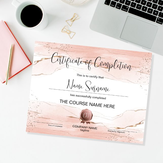 Lámina Finalización del curso de entrega de certificados  (Subido por el creador)