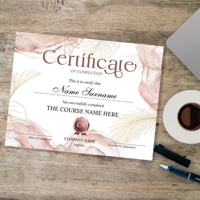 Lámina Finalización del curso de entrega de certificados  (Subido por el creador)