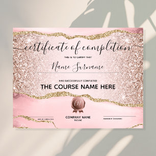 Lámina Finalización del curso de entrega de certificados 