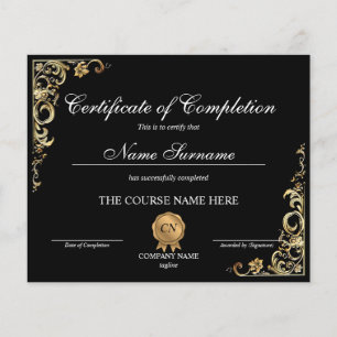 Lámina Finalización del curso de entrega de certificados 