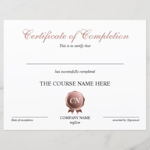 Lámina Finalización del curso de entrega de certificados 