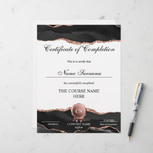 Lámina Finalización del curso de entrega de certificados 