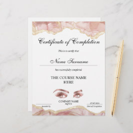 Lámina Finalización del curso de entrega de certificados 