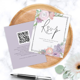 Lámina Firmas de presupuesto scribbly QR Código Wedding R