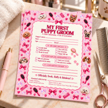 First Puppy Grooming Milestone Celebration