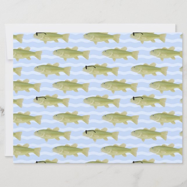 Lámina fish patterned paper (Anverso)