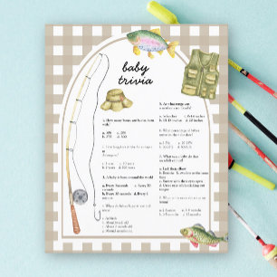 Lámina Fisherman - Baby Trivia   Juego Baby Shower