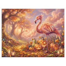 Flamenco Rosa Otoño Halloween Fantasía