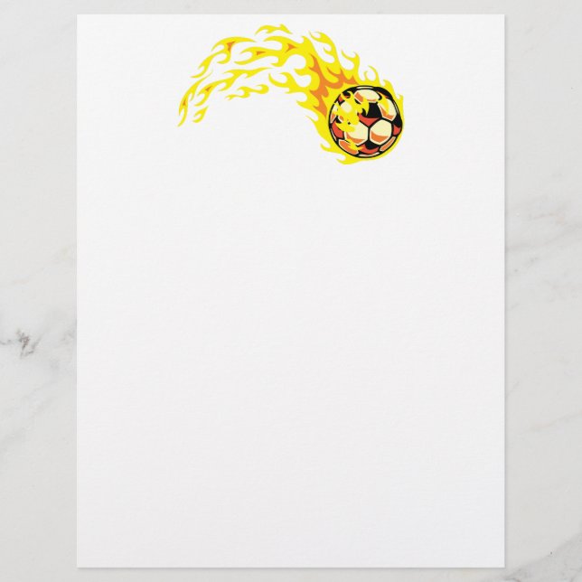 Lámina Flamin' Soccer Ball (Anverso)