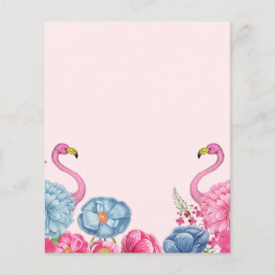 Lámina Flamingo rosa exótico jardín 2 Papel de cartón
