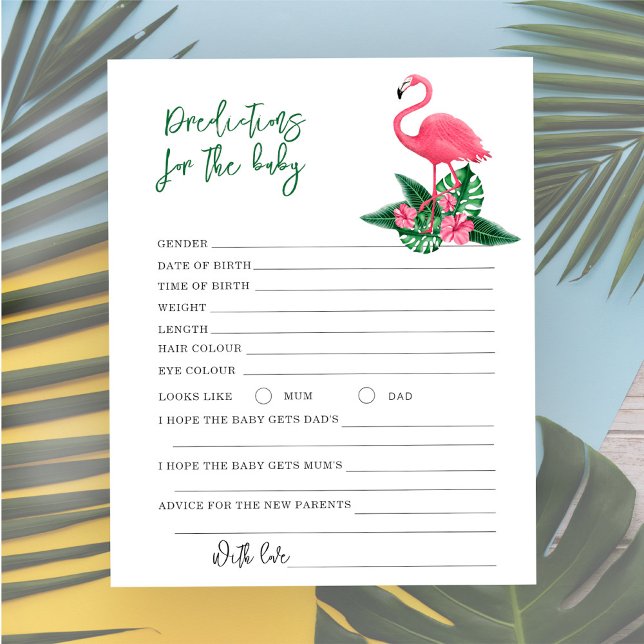 Lámina Flamingo rosa - predicciones y consejos para el be (Subido por el creador)