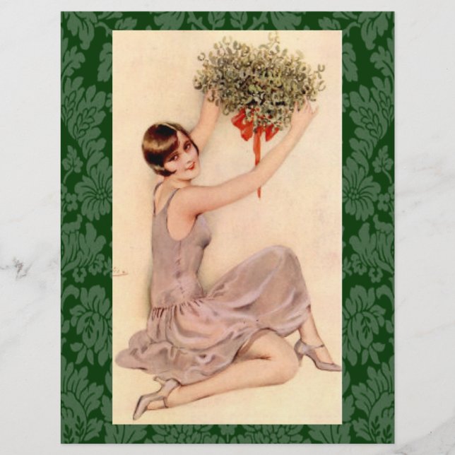Lámina Flapper con Mistletoe (Anverso)