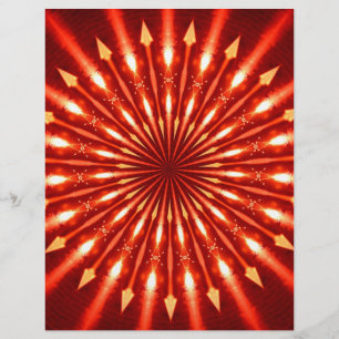 Lámina flechas en llamas kaleidoscopio