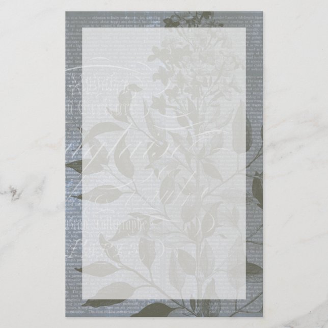 Lámina Fleur de Bleu I (Anverso)