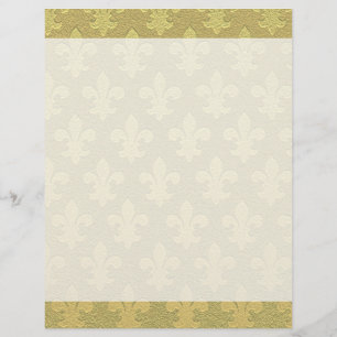 Lámina Fleur de lis golden elegante