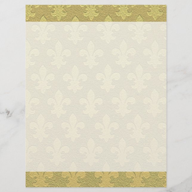 Lámina Fleur de lis golden elegante (Anverso)