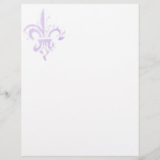 Lámina Fleur De Lis Letterhead