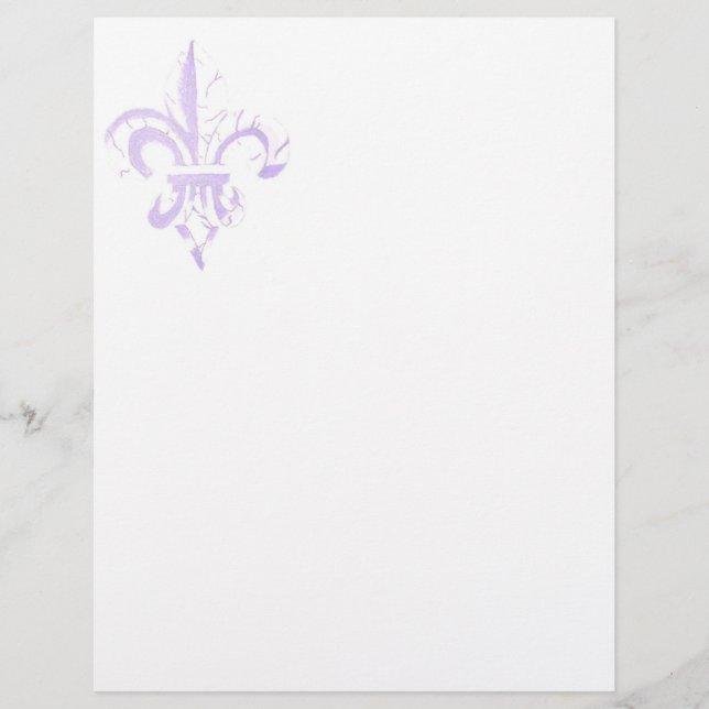 Lámina Fleur De Lis Letterhead (Anverso)