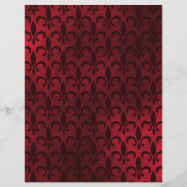 Lámina Fleur de Lis Pattered Scrapbook Ephemera