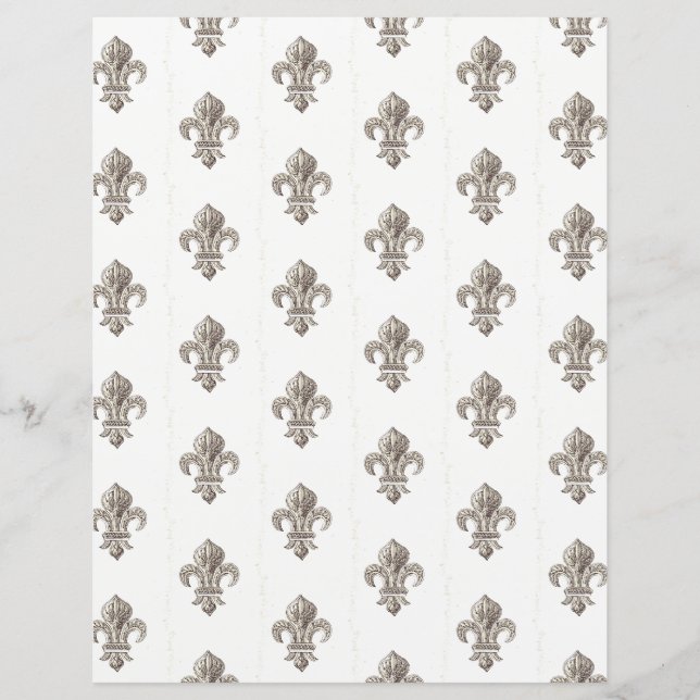 Lámina Fleur de Lis Scrapbook (Anverso)