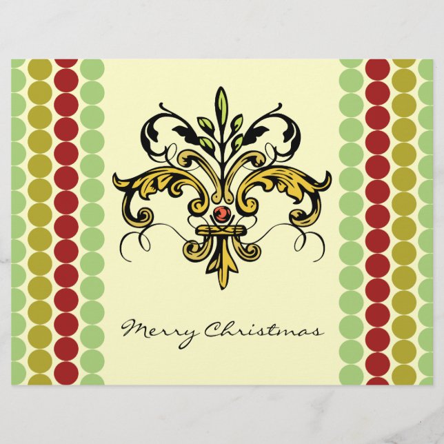 Lámina Fleur de lis Xmas (Anverso)