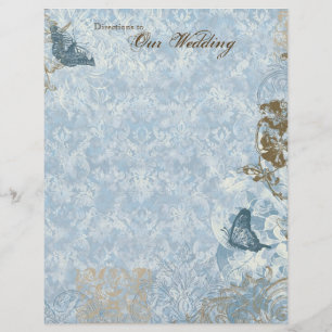 Lámina Fleur di Lys Damask - Boda de Stationery