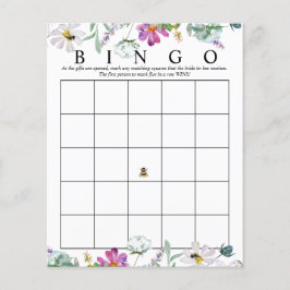 Lámina Flor acuática | Bingo de novia | Juegos