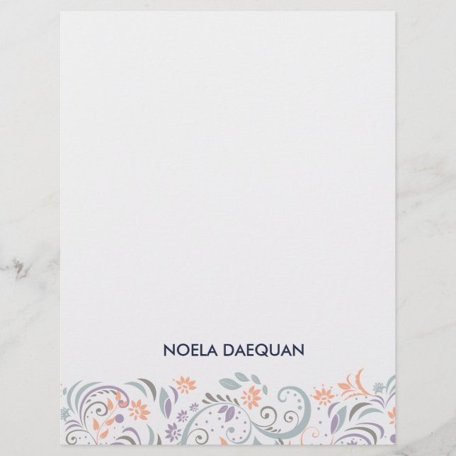 Lámina flor botánica (Anverso)