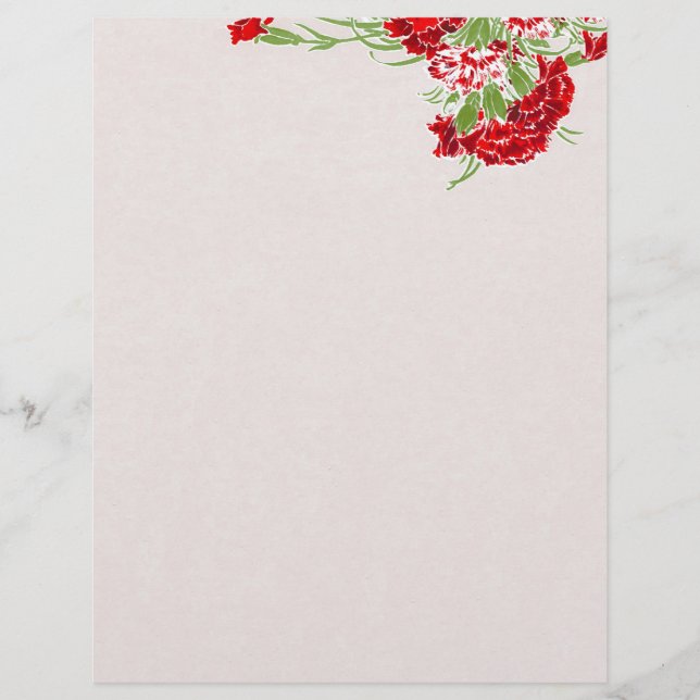 Lámina Flor colgante ~ Letterhead (Anverso)