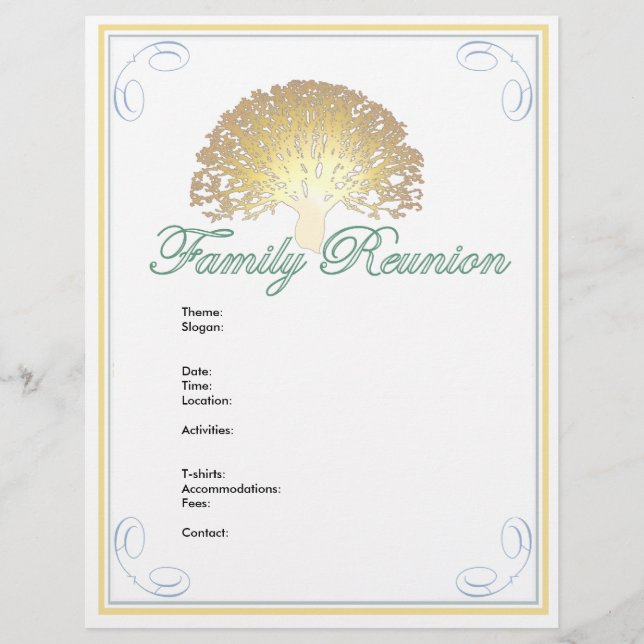 Lámina Flor de árbol brillante (Anverso)