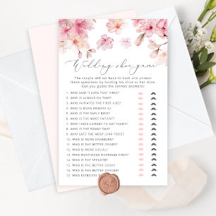 Lámina Flor de cerezo El juego del zapato boda