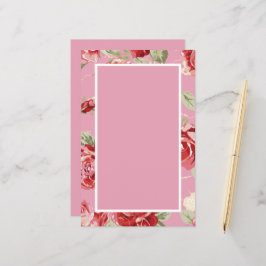 Lámina Flor de cerezo rosa rojo