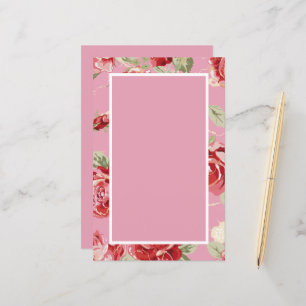 Lámina Flor de cerezo rosa rojo