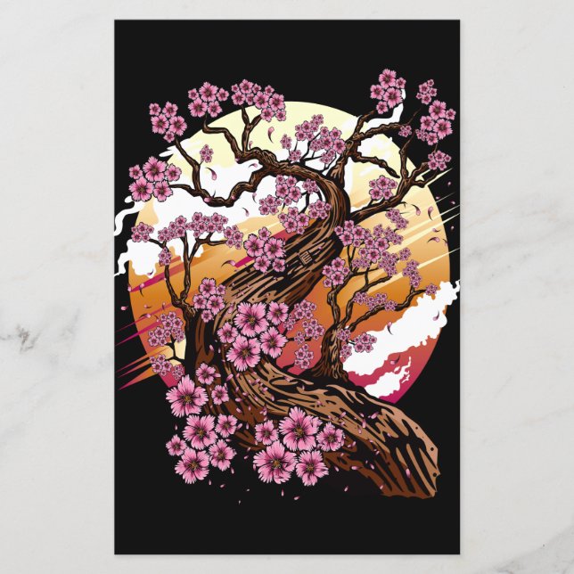 Lámina Flor de cerezo salvaje (Anverso)