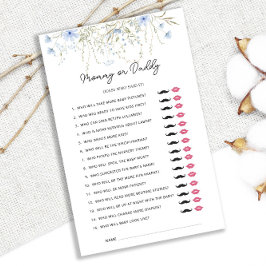 Lámina Flor De Cornflower Baby Shower Mamá O Papi