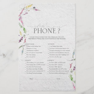 Lámina Flor de flores silvestres acuarela Floral Bridal S