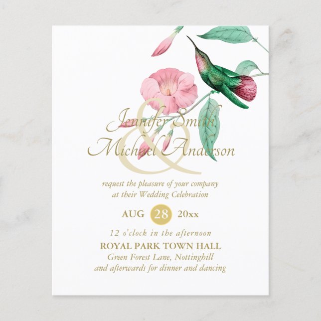 Lámina Flor De Vino Floral Indulgente Mint Pink (Anverso)