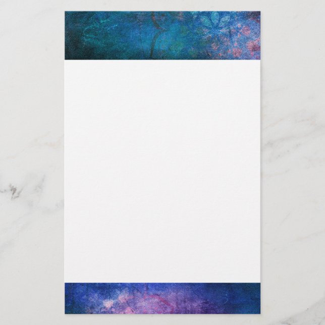 Lámina Flor Lotus elegante y turquesa (Anverso)