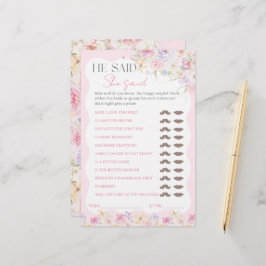 Lámina Flor moderna Wavy Bridal Shower Guesss Juego