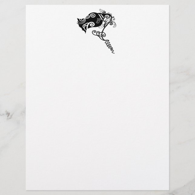 Lámina Flor negra tatuada (Anverso)